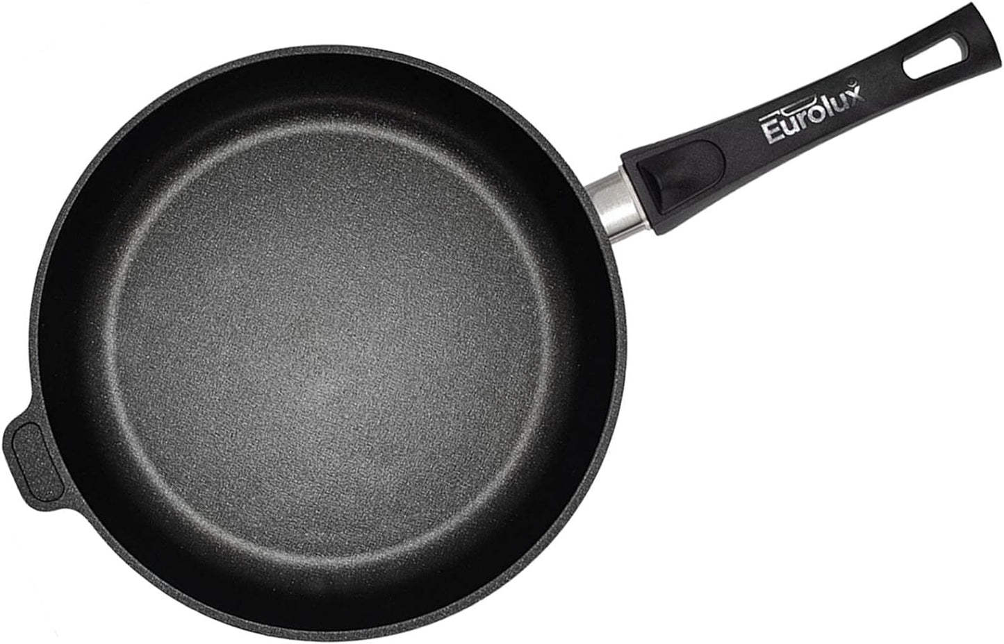 Eurolux Flat Frying Pan Cast Aluminum  Ø 20, 24, 26, 28, 32 cm, Induction friendly, Removable handle, Made in Germany