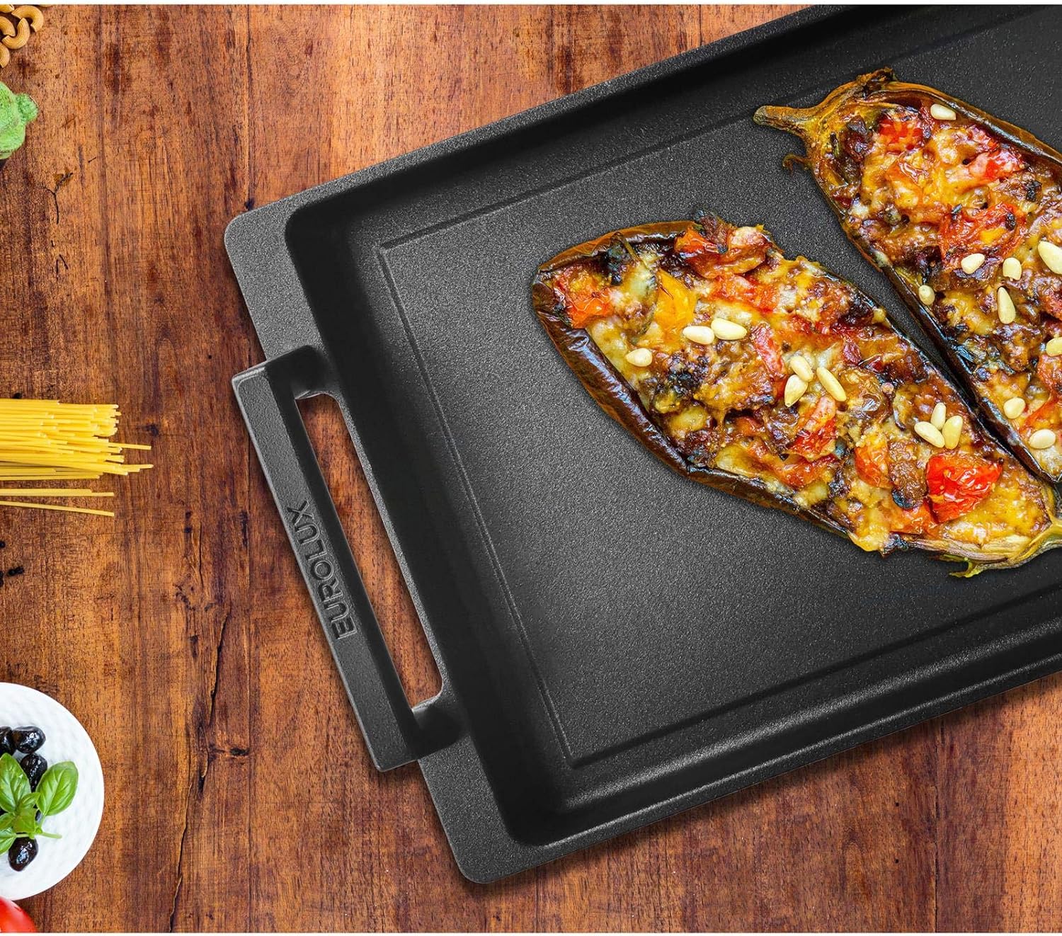 Cast Iron Teppanyaki Grill Plate For Induction Hob Teppanyaki