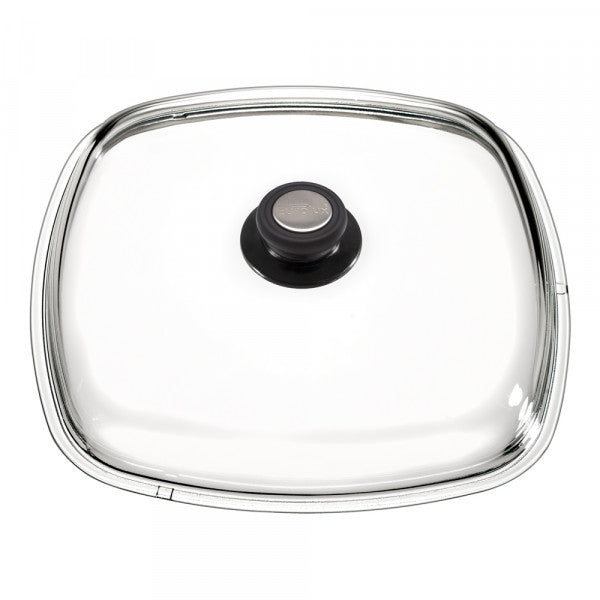 Eurolux Square Full Glass Lid, incl. Knob, Made in Germany